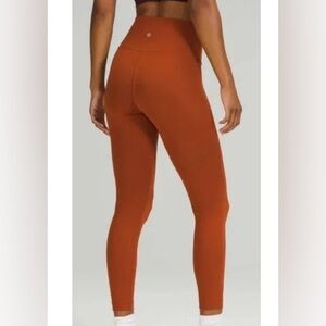 Lululemon Wunder Under High-Rise 7/8 Tight in Luxtreme Aztec Brick Rust Size 10